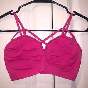 Suzette Collection Pink Criss Cross Bralette